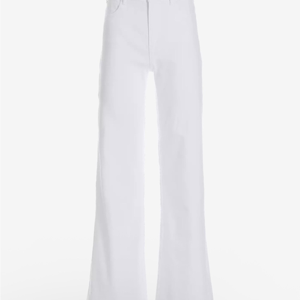 Boston Proper Crisp White Wide Leg Jeans